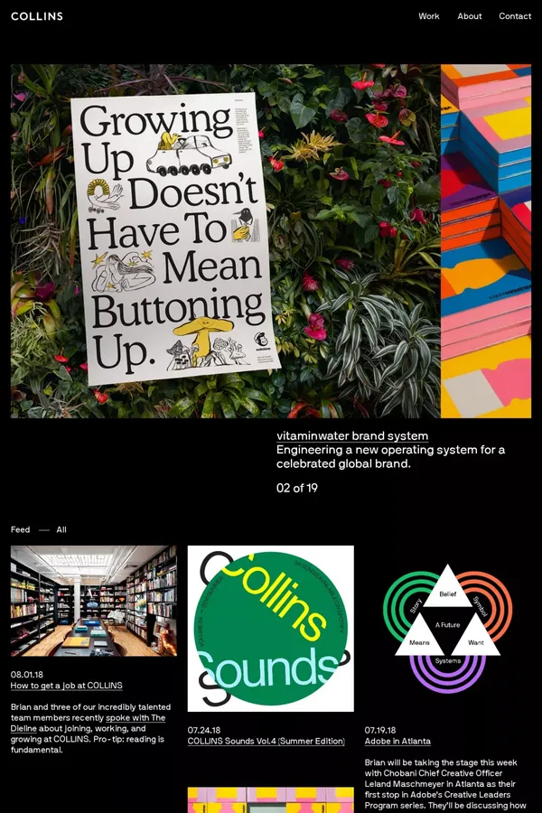Collins - Portfolio design inspiration