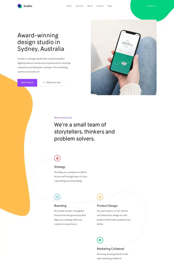 Award-winning design studio in Sydney, Australia - Erudito - Portfolio design inspiration