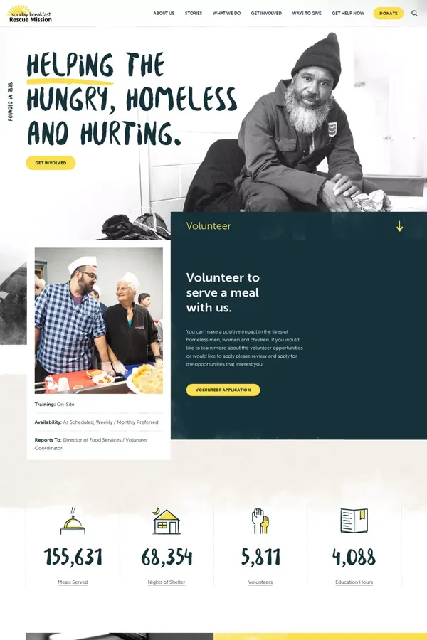 Sunday Breakfast Rescue Mission | Helping the homeless in Philadelphia - Other design inspiration