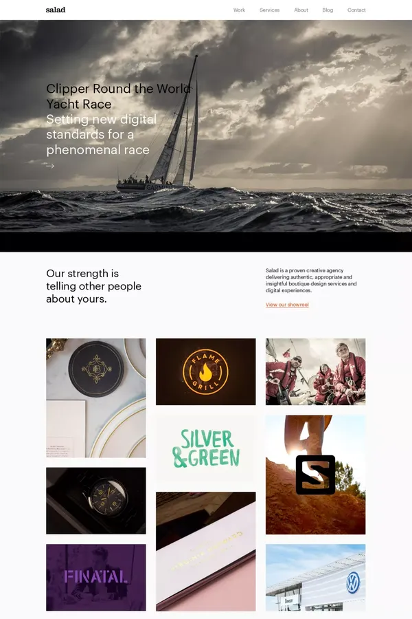 Salad Creative: Digital branding and web design agency - Portfolio design inspiration