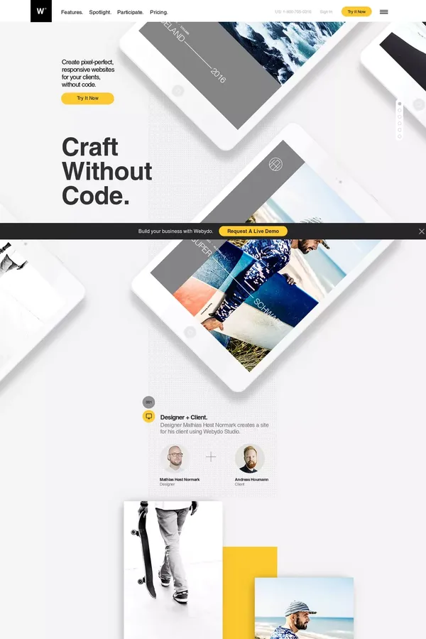 Webydo | Professional Design Software to Scale Your Business - Landing design inspiration