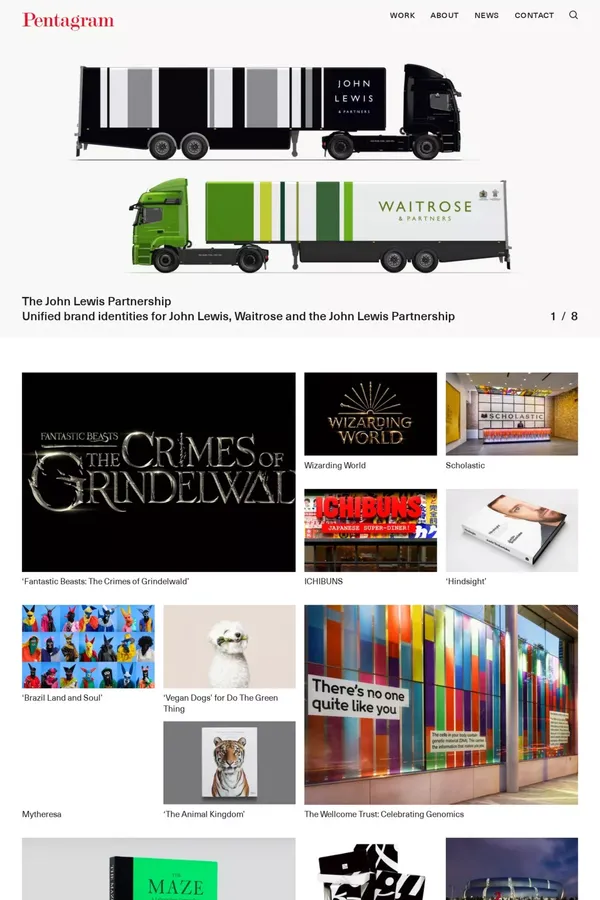 Pentagram — The world’s largest independent design consultancy - Portfolio design inspiration