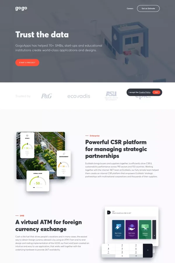 GogoApps - website design inspiration