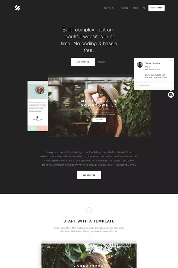 Dorkoy | Fast, Complex and Sexy Websites - Landing design inspiration