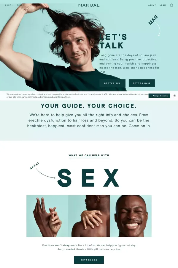 Manual: Your Guide. Your Choice. - Ecommerce design inspiration
