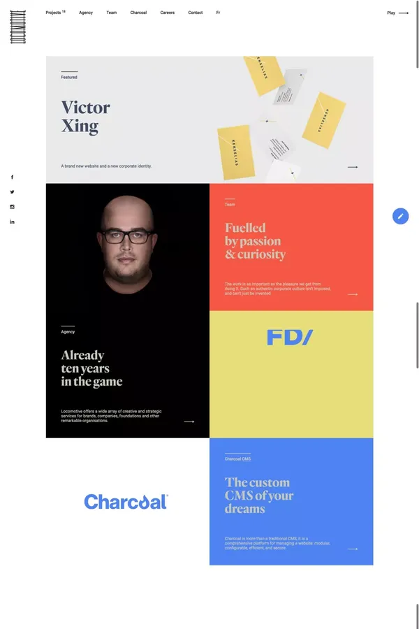 Locomotive — Montreal Web Agency - Portfolio design inspiration