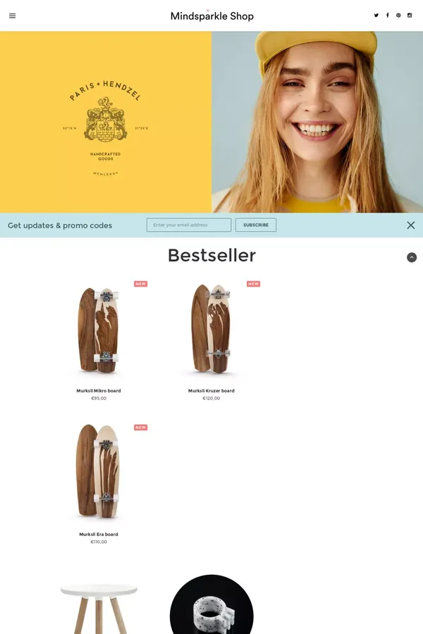 Home - Mindsparkleshop - Ecommerce design inspiration