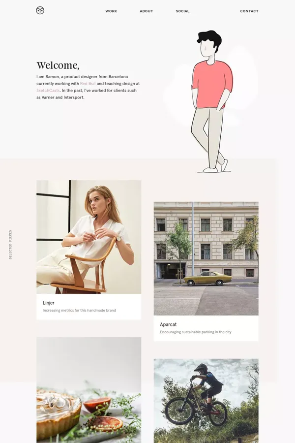 Ramon Gilabert - Portfolio design inspiration