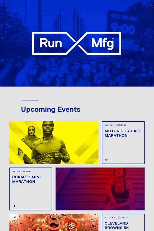 Run Mfg | Runs Made Here - Portfolio design inspiration