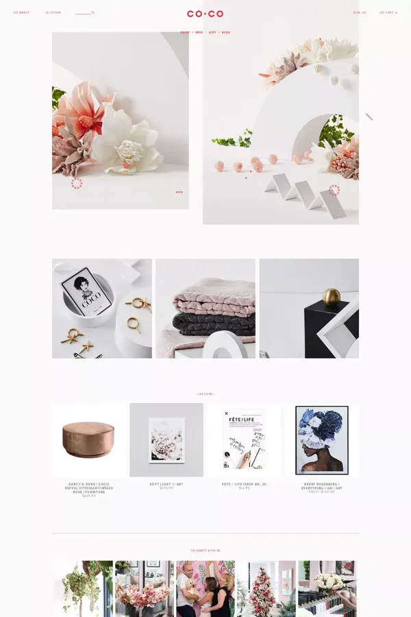 Co.Co; a colourful collection of products - your lifestyle confetti! – CO.CO - Ecommerce design inspiration