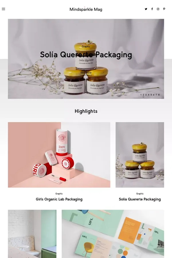 Mindsparkle Mag – High quality designblog highlighting the best of beautiful Design, Website and Video Projects - Blog design inspiration