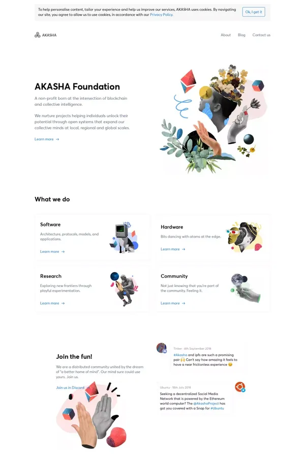 AKASHA Foundation - Other design inspiration