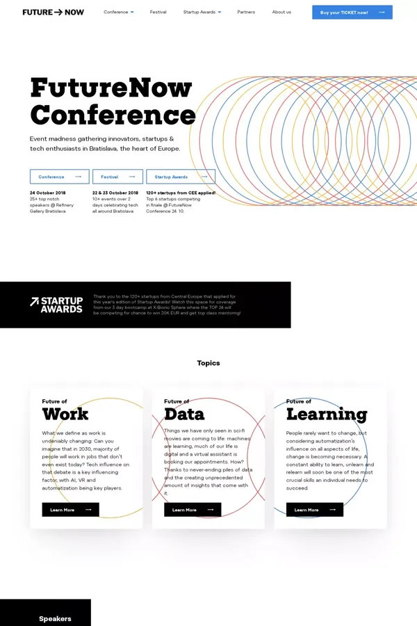 Home - FutureNow Conference - Landing design inspiration