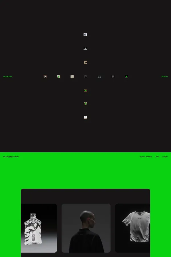 Seamless Studio - Landing design inspiration