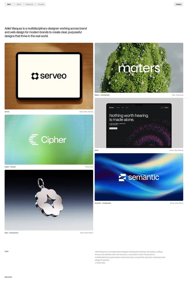 Adiel Vasquez | Digital Designer - Portfolio design inspiration