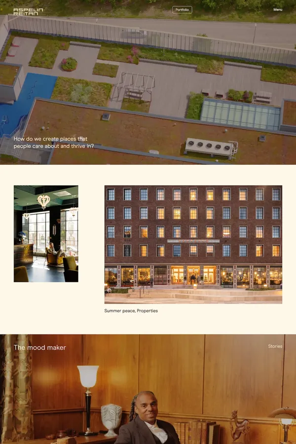 Aspelin Reitan - Portfolio design inspiration