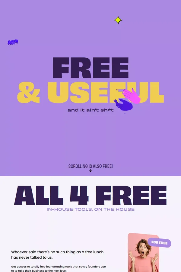 Freebies - Landing design inspiration