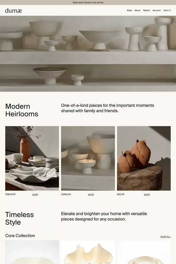 Dumæ - A luxury home goods brand for modern living                  – dumæ - Ecommerce design inspiration