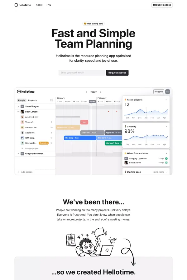 Hellotime | Fast and Simple Team Planning