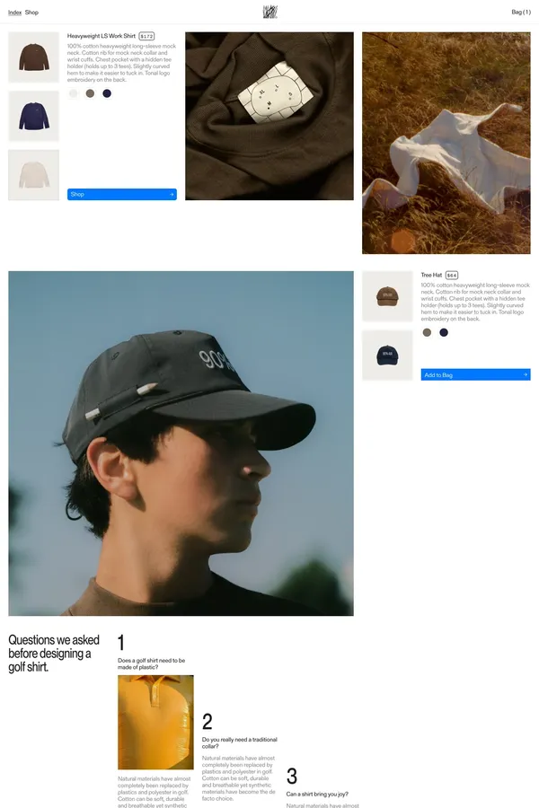 Agronomy Workshop - Ecommerce design inspiration