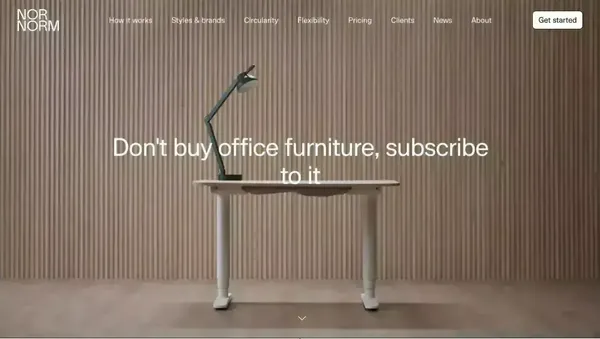 NORNORM - Landing design inspiration