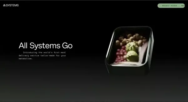 SYSTEMS | Next-gen meals at your doorstep - Landing design inspiration