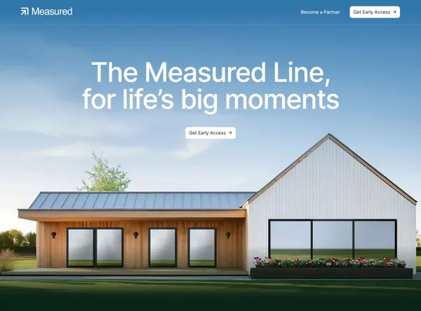 Measured Financial - Landing design inspiration