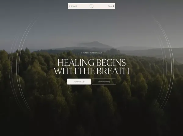 Frequency Breathwork - Landing design inspiration