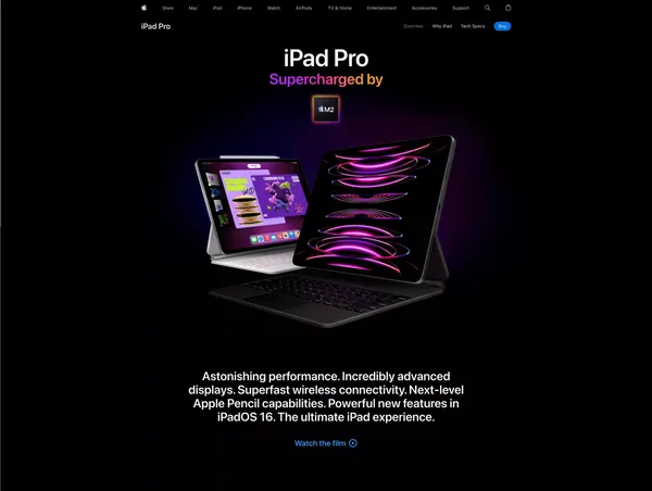 iPad Pro - Apple - Landing design inspiration