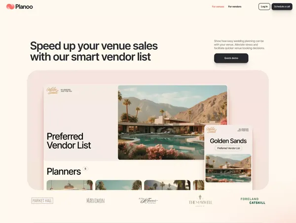 Planoo - Landing design inspiration
