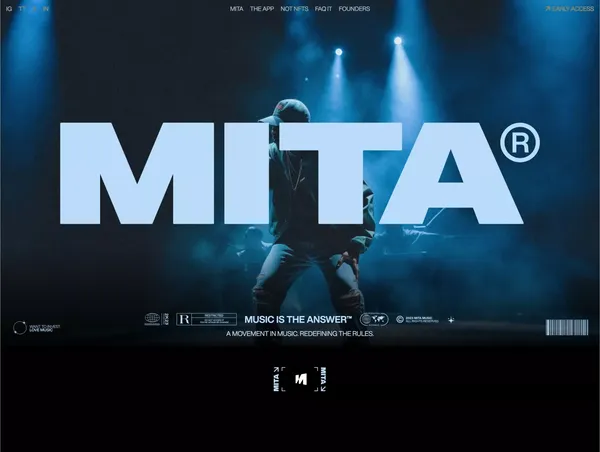 MITA® - Landing design inspiration