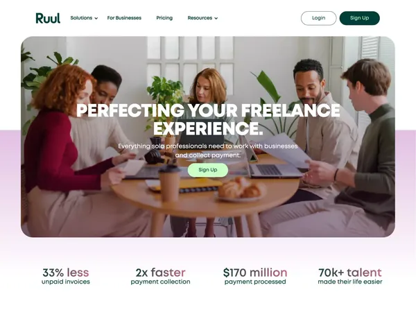 Ruul I Worktech Solutions for Modern and Global Work - Landing design inspiration