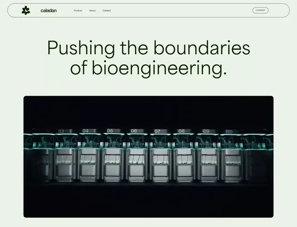 Caladan Bio - Landing design inspiration
