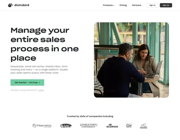 #1 Cold Email Software With Built-in Dialer & Shared Inbox - Landing design inspiration