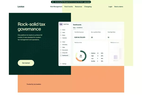 Loctax - Landing design inspiration