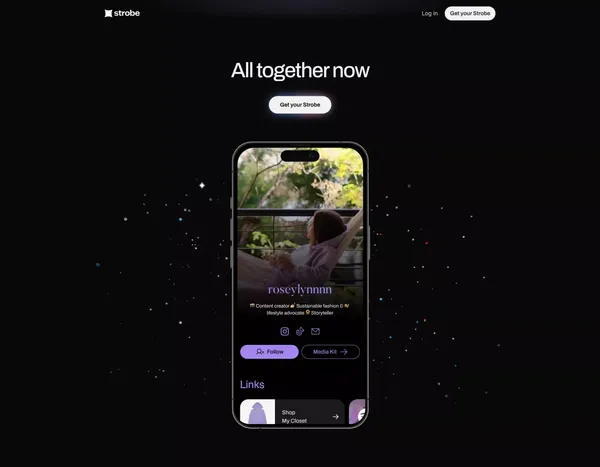 Strobe ¦ Get your Strobe - Landing design inspiration