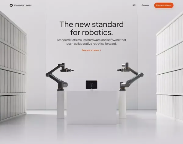 Standard Bots - Landing design inspiration