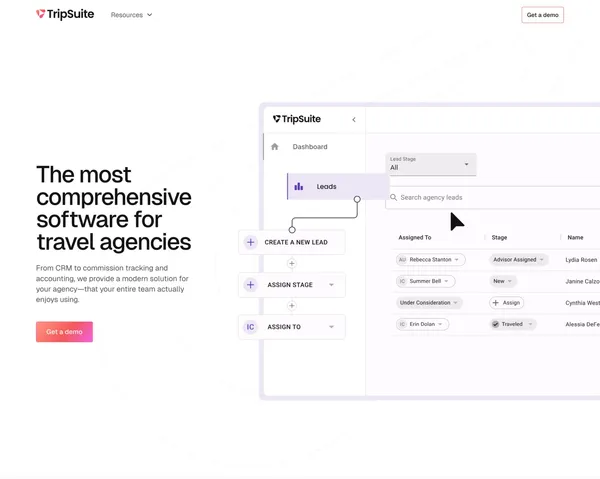 TripSuite - Landing design inspiration