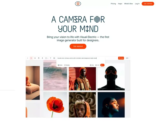 Visual Electric - AI Image Generator - Landing design inspiration