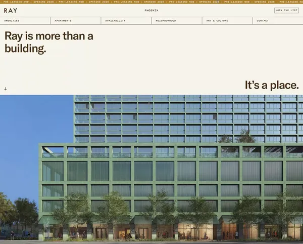 Ray Phoenix - Landing design inspiration