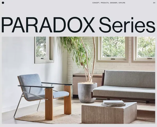 PARADOX Series - Landing design inspiration