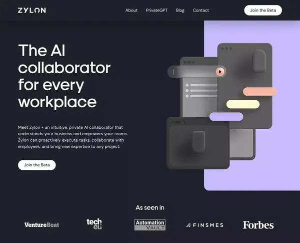 Zylon - Landing design inspiration