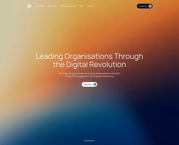 Intelligent Communications Experiences - Landing design inspiration