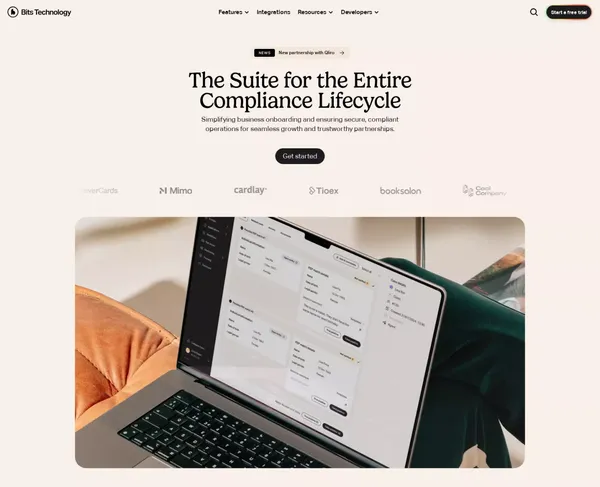 Bits Technology - Landing design inspiration