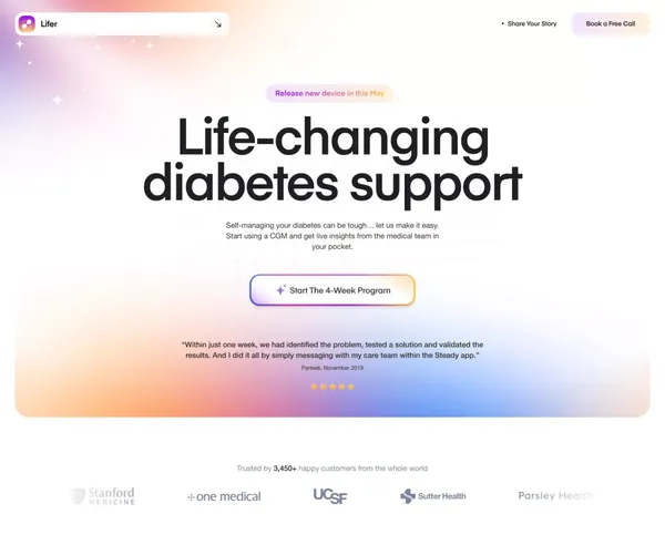 Lifer - website design inspiration