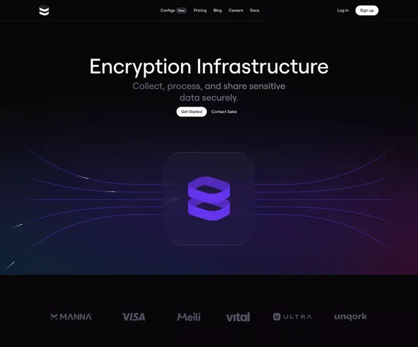 Encryption Infrastructure — Evervault - Landing design inspiration