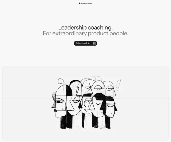 Roxane Hassler / Product Leadership Coaching - Landing design inspiration