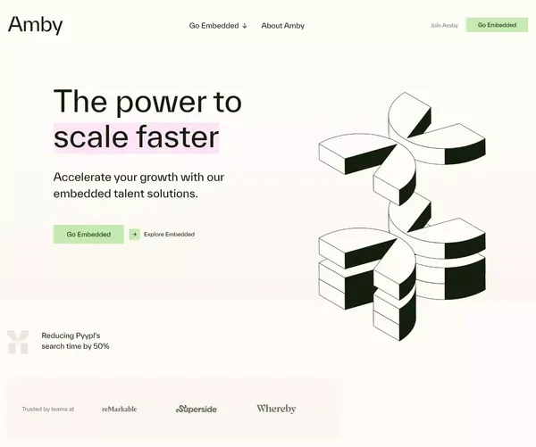 Amby - Landing design inspiration