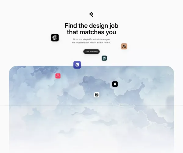 Grids - Landing design inspiration