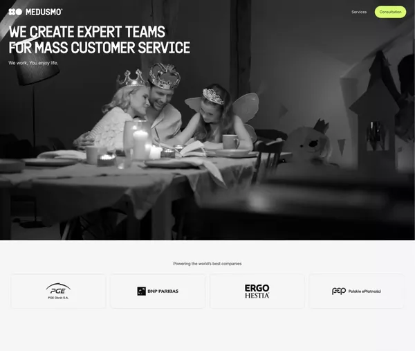 Medusmo - Landing design inspiration